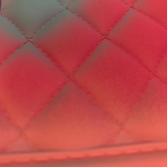 Summery Bubblegum Rubberized Shoulder Bag - Picture 8 of 10